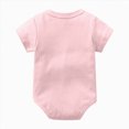 thumbnail image 4 of Infant Baby Boy Girl Summer Outfit Short Sleeve Solid Color Bodysuit Cute Romper Jumpsuit 0 3 6 9 12 18 Months Casual Newborn T-Shirt Clothes Gibobby,Newborns,Light Pink, 4 of 4