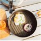 thumbnail image 4 of Wok Pan Frying Pan Arce Fire Gold Line Recubrimiento de teflón Pan antiadherente para acampar Hiking Vision, 4 of 5