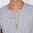 thumbnail image 3 of Collar de Cadena Colgante de Soporte de de Píldora de Botella de Inoxidable Joyería de Moda para Hombres - Oro Sunnimix Collar del acero inoxidable, 3 of 7
