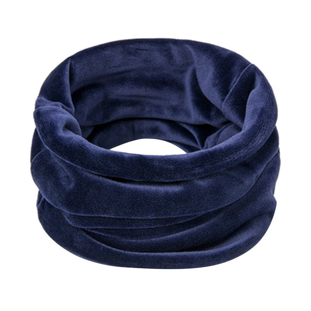 Winter Ski Neck Warmer Women's Gold Velvet Windproof Scarf Soft Warm Cold Weather Accessory