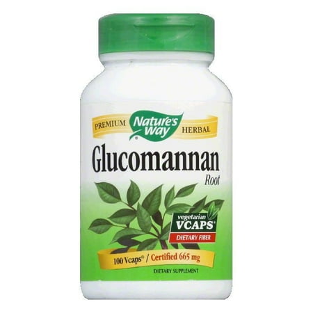 Natures Way Glucomannan, Konjac Root, 665 mg, Vcaps