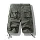 thumbnail image 2 of pstuiky Pantalones cortos de gimnasio para hombre, Pantalones cortos cargo de talla grande para hombre, con múltiples bolsillos, holgados, para playa y verano Pantalones cortos cargo, 2 of 3