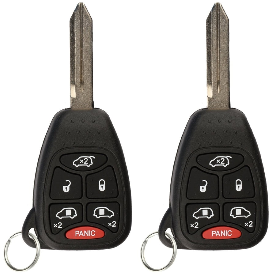 Chrysler Key Remote Replacement 2 PACK KeylessOption Keyless Entry Remote Control Car Key Fob Ignition