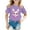 Purple, variant on Easter Girls T-Shirt Happy Easter Bunny Cute Summer Tops Tees Rabbit Easter Kids Tee Tops Size 8-9