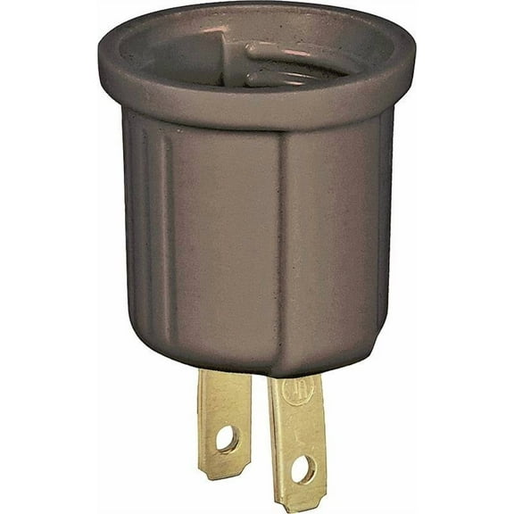 Eaton Wiring Devices 738B-BOX Outlet Adapter, 660 W, 2-Outlet, Thermoplastic, Brown