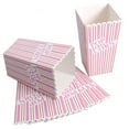 thumbnail image 1 of MLINS 6PCS Plus Size Stripes Popcorn Treat Boxes Paper Popcorn Boxes for Party - Pink, 1 of 6