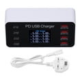 thumbnail image 2 of Estación De Carga USB De 65W Y 8 Puertos, Cargador Hub USB Multipuerto Con Pantalla LCD QC3.0 PD30W, Para Tableta IOS Pro Air, 2 of 7