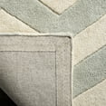 thumbnail image 4 of SAFAVIEH Chatham Jake Geometric Wool Area Rug, Grey/Ivory, 6' x 9', 4 of 8