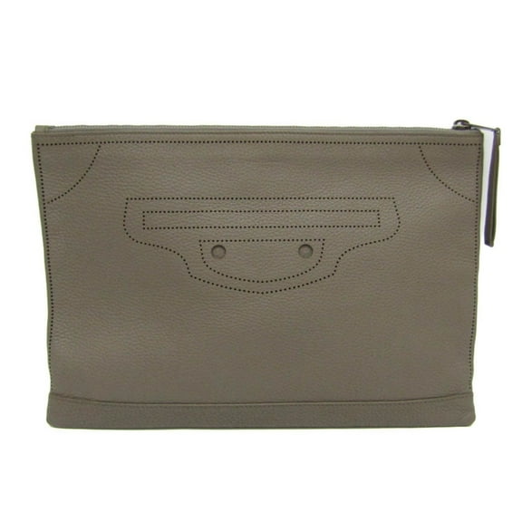 Pre-Owned Balenciaga Classical Clutch Pouch 459511 Women,Men Leather Clutch Bag... (Good)