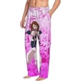 thumbnail image 2 of My Hero Academia Anime Cartoon All-Over Print Men'S Black Pajama Pants, 2 of 8