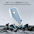 thumbnail image 5 of OFFCURVE Golden-Edge 4 Button Smart Key Fob Cover for BMW I7 M Sport 2023 X7 X1 IX M5 7 Series 735Li 740 Keyless Full Coverd Key Case ,Blue Sliver, 5 of 6