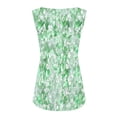 thumbnail image 5 of Juslio Womens Tank Tops Plus Size Summer Crew Neck Tank Tops, Print Casual Breathable Tank Top, 5 of 7