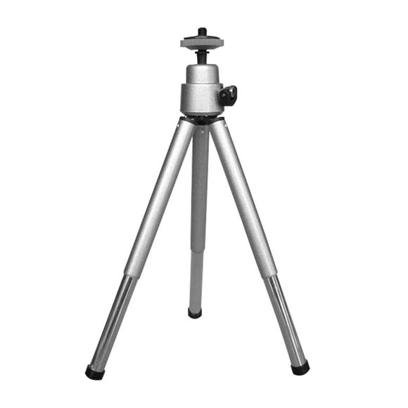 pitrice Téléphone Trépied Réglable en Direct en Streaming Caméra Trivet Portable Bureau Photographie Support Mobile, Argent