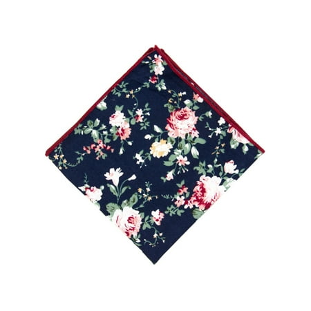 Men's Cotton Designed Pocket Squares Wedding Handkerchiefs