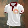 thumbnail image 2 of Men's Shirt for Everyday Casual Comfort with Embroidered Maple Design for Canada Day Celebration, 2 of 3