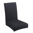 thumbnail image 1 of Cubierta de Silla de Comedor Taburete Asiento Banqueta de Sillas Funda Negro, 1 of 9