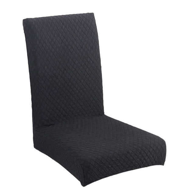 Cubierta de Silla de Comedor Taburete Asiento Banqueta de Sillas Funda Negro