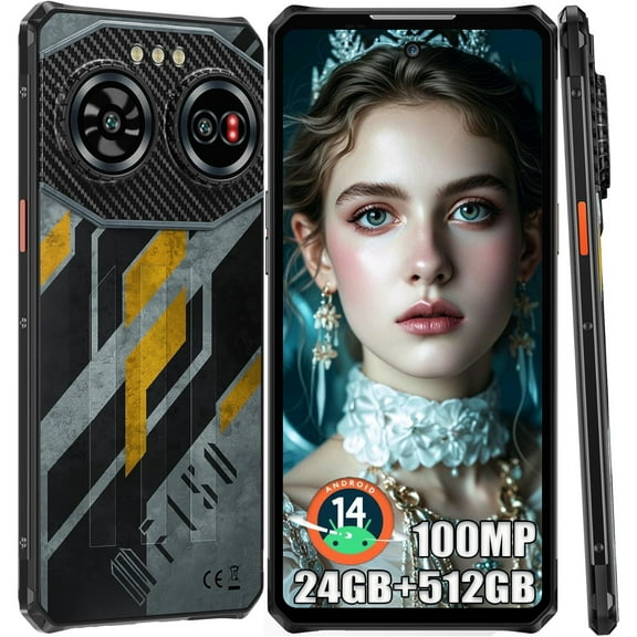 IIIF150 Air3 Rugged Phone 12GB 512GB Night Vision 6.6'' Android 14 Helio G96 100MP Rear Camera 5000mAh Battery NFC 4G Smartpone
