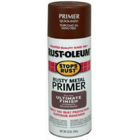2 PK Rust-oleum 12 OZ Spray Flat Rusty Metal Primer VOC (Best Paint For Rusty Metal)
