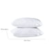 thumbnail image 3 of Núcleo de almohada de cama suave para dormir | Almohada de algodón de apoyo que no se pliega | Microfibra transpirable y respetuosa con la piel | Tamaño estándar: 29x19in | Se adapta a la mayoría de, 3 of 8
