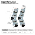 thumbnail image 2 of Honeii Swan Princess On Lake Print Adult Socks,Crew Socks,Casual Calf Socks,Daily Wear Socks for Men & Women, Perfect for Sports, Casual and Everyday Use, 2 of 6