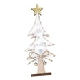thumbnail image 4 of Decoración de mesa de árbol de Navidad pequeño de madera con adornos de campana 22cm Navidad Blanco Yuyangstore árbol de escritorio, 4 of 8