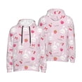 thumbnail image 6 of Bingfone Love Rabbit Men's Drawstring Hoodie Long Sleeve Pocket Sweatshirts-3X-Large, 6 of 6