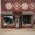 thumbnail image 4 of Awntech 6.38 Ft Dallas Retro Straight Slope Fixed Awning with Anodized Arms (76.5in x 24in x 48in), Taupe, 4 of 5