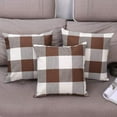 thumbnail image 3 of 4PCS Buffalo Check Plaid Throw Pillow Covers Farmhouse Outdoor Pillow Cushion Case Cotton Linen for Home Decor, 18 x 18 Inch, 3 of 6