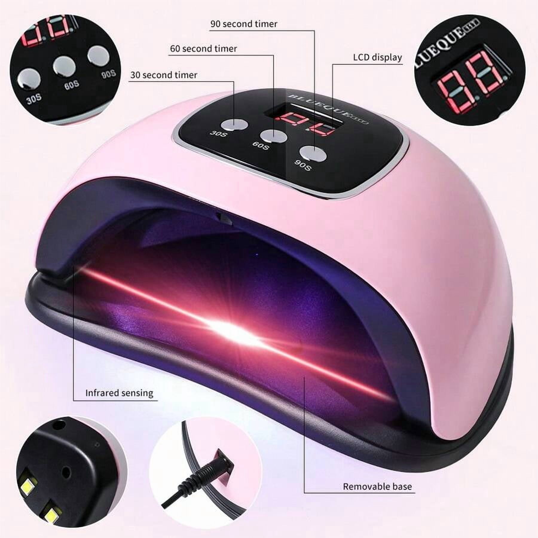 UV LED Nail Lamp, Faster Nail Dryer For Gel Polish ,Professional Gel UV Light For Nails With 3 Timers & Auto Sensor, Gel Polish Light Nail Curing Lamp With LCD Screen For Salon And Home