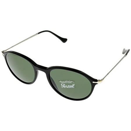 Persol Reflex Edition Sunglasses Unisex  Black Oval 100% UV Protection PO3125S 95/31 Size: Lens/ Bridge/ Temple: 51_19_140_44.3