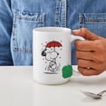 thumbnail image 4 of CafePress - Snoopy On Heart Mugs - 15 oz Ceramic Large White Novelty Mug, 4 of 6