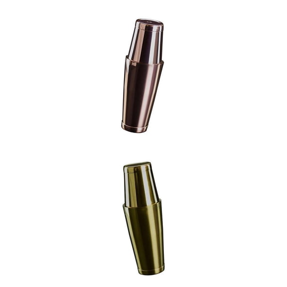 Axioma 2 Pack Stainless Steel Boston Tin Bartending Cocktail Cans Kit
