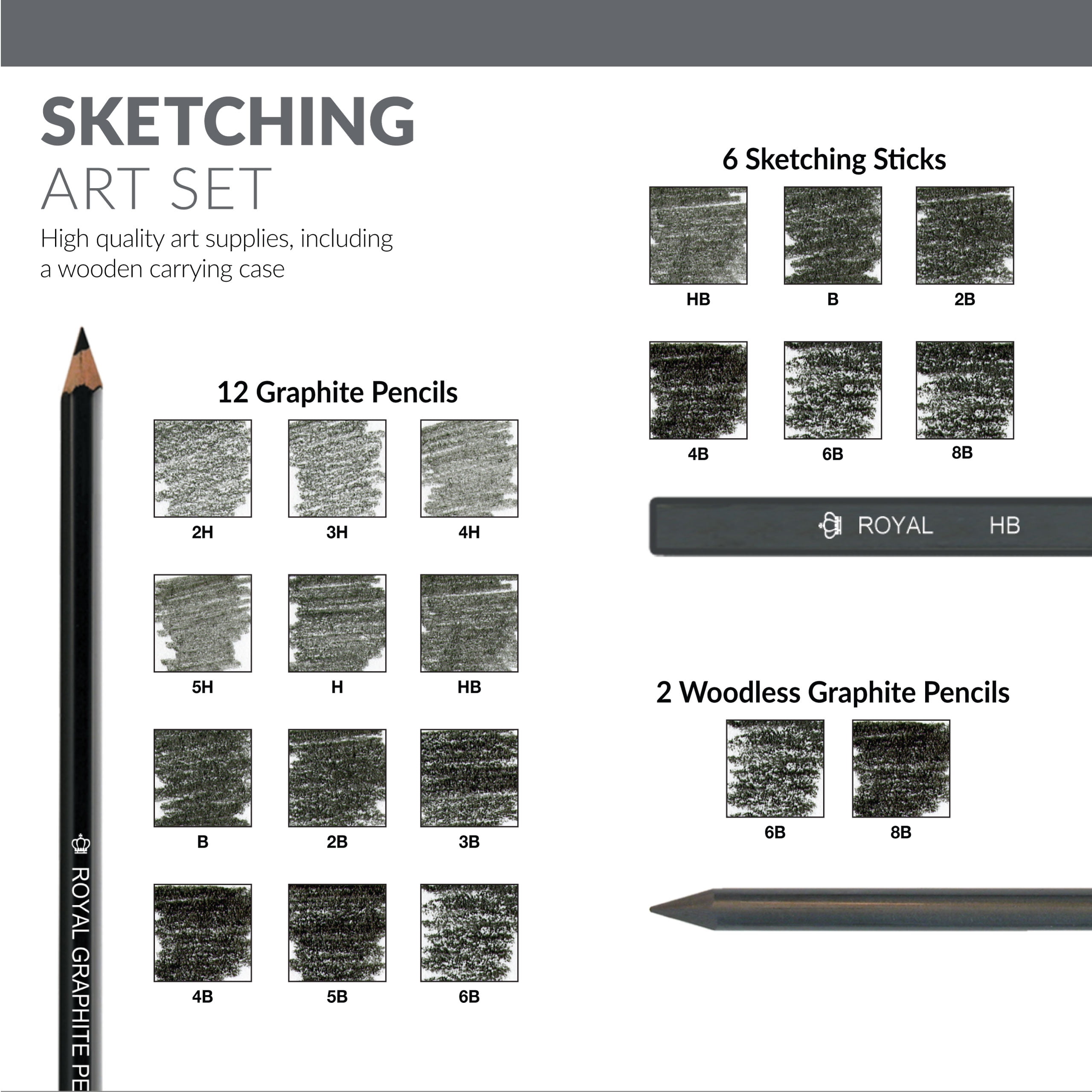 Royal & Langnickel - RSET-LT252 - Learn to Sketching 31pc Set