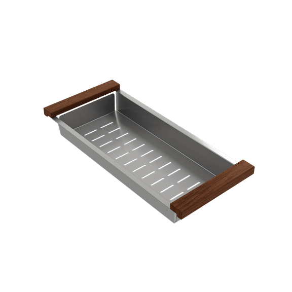 BOCCHI 2310 0007 Deep Colander w/ Wooden Handles for 1616, 1618 & 1633 sinks