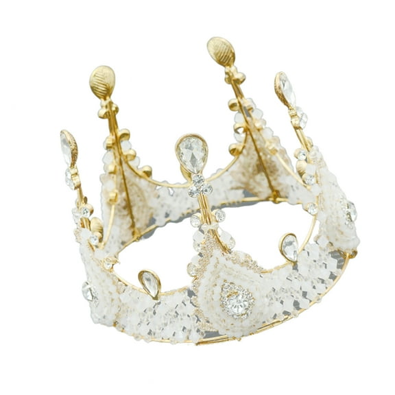 HEMOTON  Crown Decoration Happy Birthday Bride Headpiece Cake Wedding