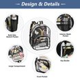 thumbnail image 5 of Ttyddzy Clear Backpack Heavy Duty PVC Transparent Backpack for College Workplace, Moon Purple, 5 of 8