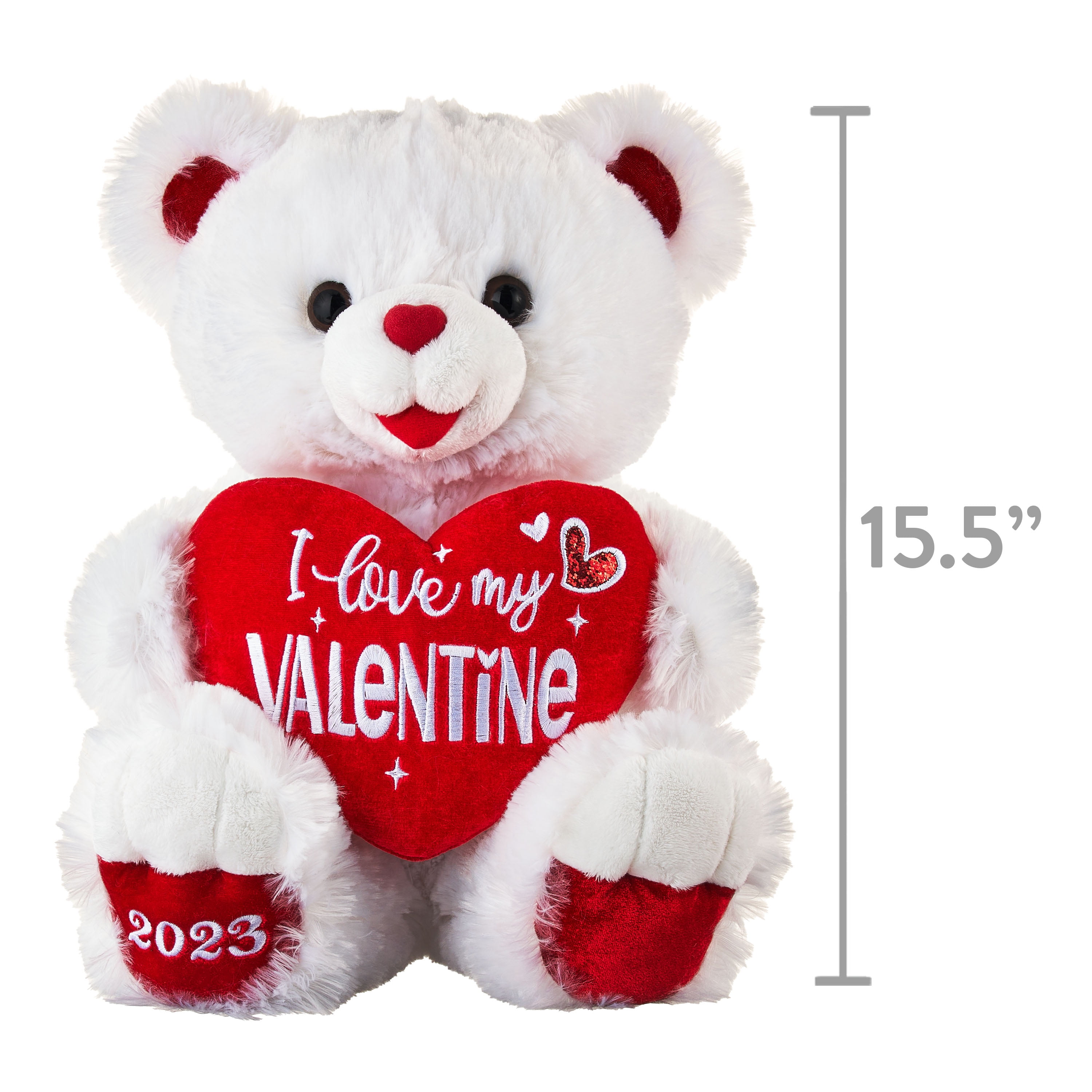 Way to Celebrate! Valentine's Day 15in Sweetheart Teddy Bear 2023, Brown 