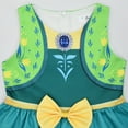 thumbnail image 4 of Girl Princess Dress Anna Cartoon Sleeveless Christmas Party Costume 2-8T, 4 of 5
