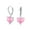 Pink, variant on Bling Jewelry Womens Romantic Love CZ Cubic Zirconia Red Heart Dangle Drop Earrings Sterling Silver