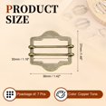 thumbnail image 2 of Uxcell 7 Pcs Metal Adjuster Slide Buckle, 30mm Vest Roller Pin Buckles Double-Pin Slide Adjuster Clasp Hexagonal Vest Button for Belt Bag Cloth Webbing Strap DIY, Copper Tone, 2 of 7