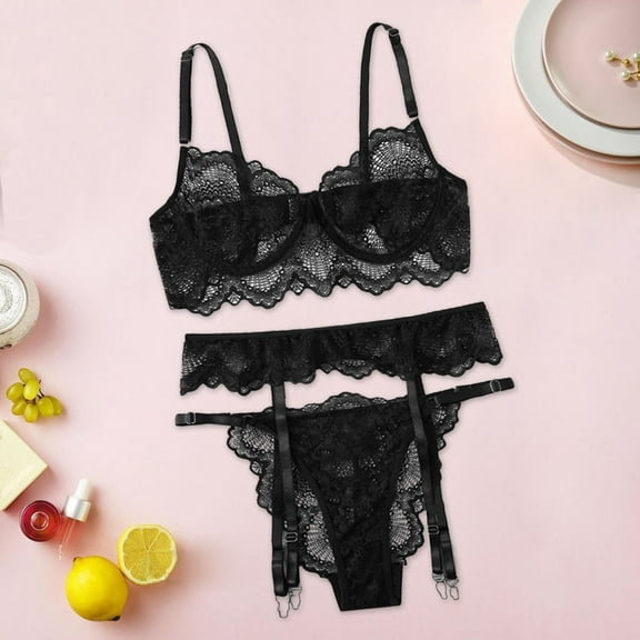 uublik Lingerie Set for Women Sexy Naughty Sexy Naughty Bodysuit Lace Babydoll Plus Size