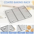 thumbnail image 3 of Toaster Oven Pan with Cooling Rack Set Carbon Steel Small Baking Pan Tray with Nonstick Rack for Baking Roasting Heavy Duty Easy Clean, 3 of 7