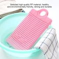 thumbnail image 3 of 1PC Laundry Washboard PP Plastic Clothes Washing Board Household Anti\-slip Cleaning Washboard 31\.5x16\.8cm Pink, 3 of 8