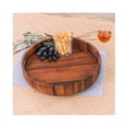 thumbnail image 3 of Kalmar Home Round Serving Tray | Charcuterie Board | Acacia Wood | Environmentally Friendly | 15 in, 3 of 4