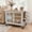 White, variant on Heavy Duty Kennel Indoor with Name Tag, 27" Crate Furniture for Small Dogs, Double-Doors Sturdy Metal Cage for