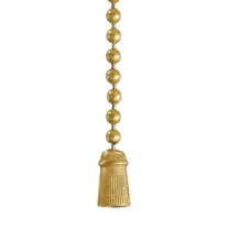 B&P Lamp® Antique Style "Tassel" Pull Chain, Antique Brass Finish