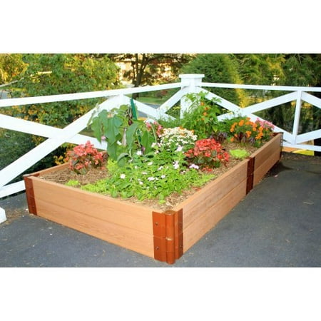 Two Inch Series 4ft X 8ft 11in Composite Raised Garden Bed Kit Two Inch Series 4ft X 8ft 11in Composite Raised Garden Bed Kit