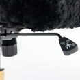 thumbnail image 5 of Furniture Office Chair,  Artificial Rabbit Hair Makeup Vanity Chair Chair, 360 Comfy Swivel Armchair with Wheels, Modern Height Adjustable Cute Vanity Chair for Living Room Small Spaces Black, 5 of 7