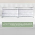 thumbnail image 4 of Elegant Comfort Ultra Soft Set of 2 Striped Pint Pillowcases - 1500 Hotel Quality Microfiber, Soft and Smooth Envelope Closure 2-Piece Pillow Covers - Standard/Queen, Traci Gray, 4 of 4